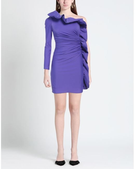 P.A.R.O.S.H. Purple Mini Dress