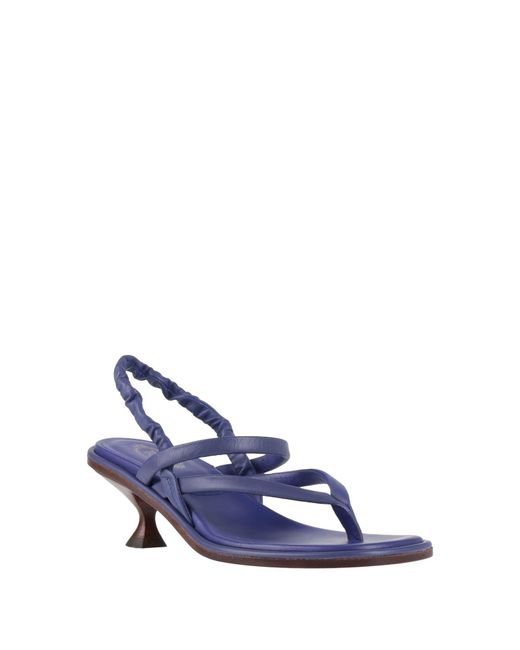 Tod's Blue Thong Sandal