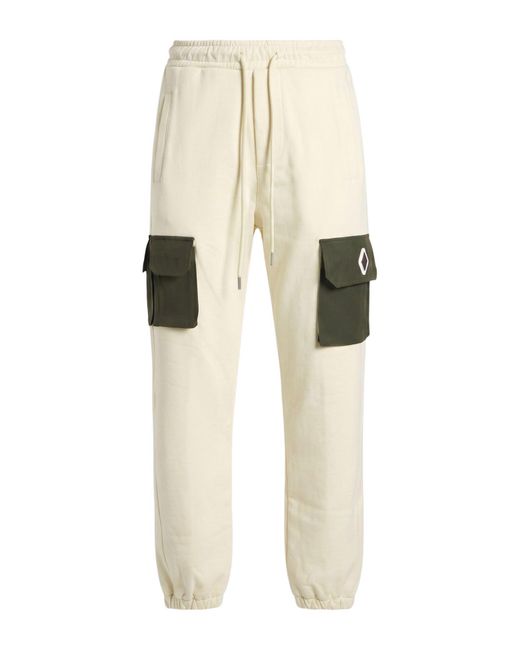 Yes London Natural Ivory Pants Wool, Polyester, Elastane for men