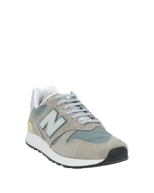 New Balance White 1300 Light Sneakers Leather, Textile Fibers for men