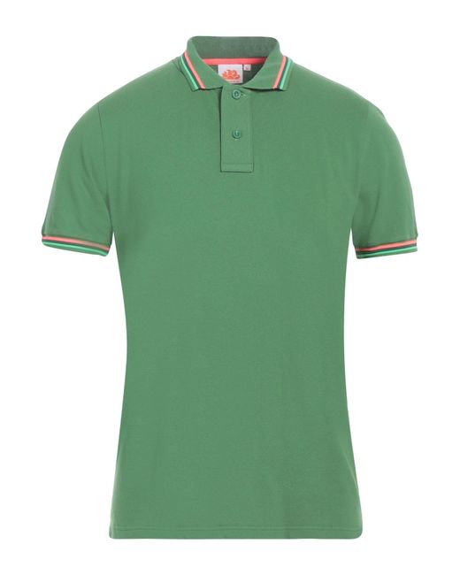 Sundek Green Polo Shirt for men