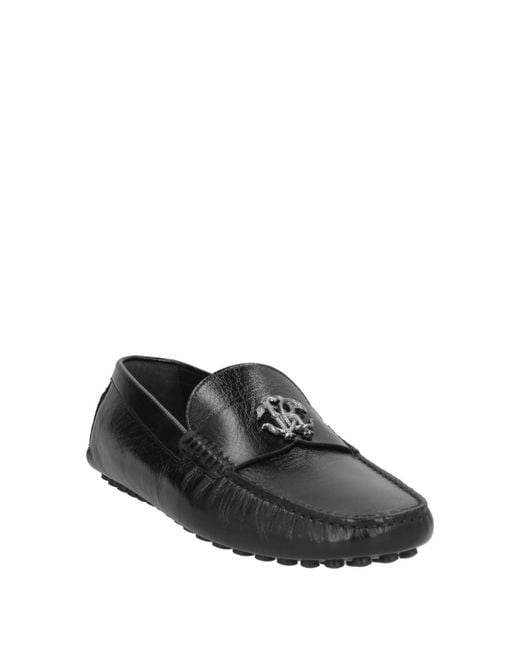 Roberto Cavalli Gray Loafers Leather for men