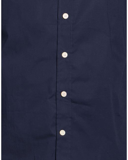 Hackett Blue Shirt Cotton, Elastane for men