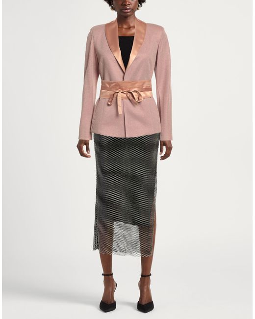 Siste's Pink Blazer Viscose, Nylon, Polyester