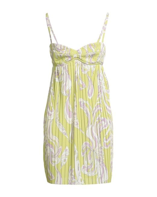 Emilio Pucci White Light Mini Dress Polyester