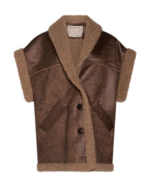 Shirtaporter Brown Shearling & Teddy