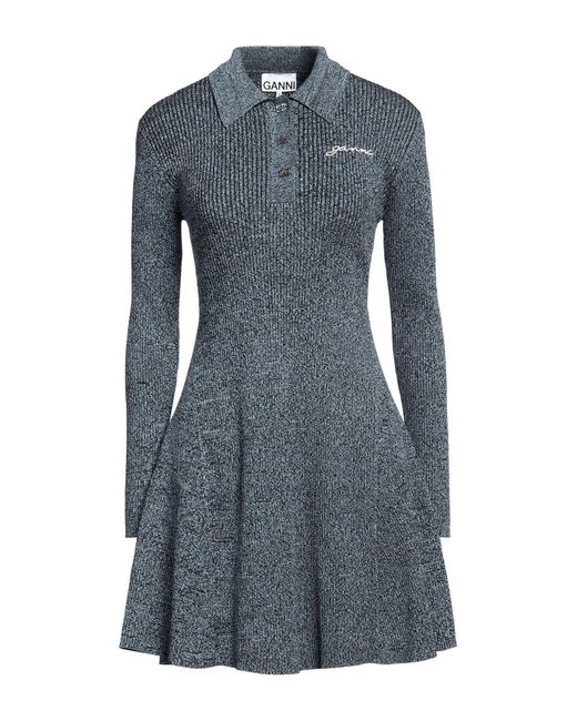 Ganni Blue Mini Dress