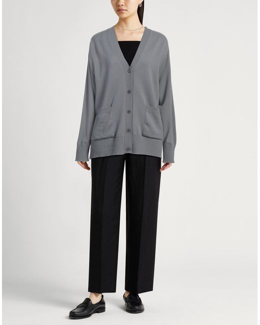 Alberta Ferretti Gray Strickjacke