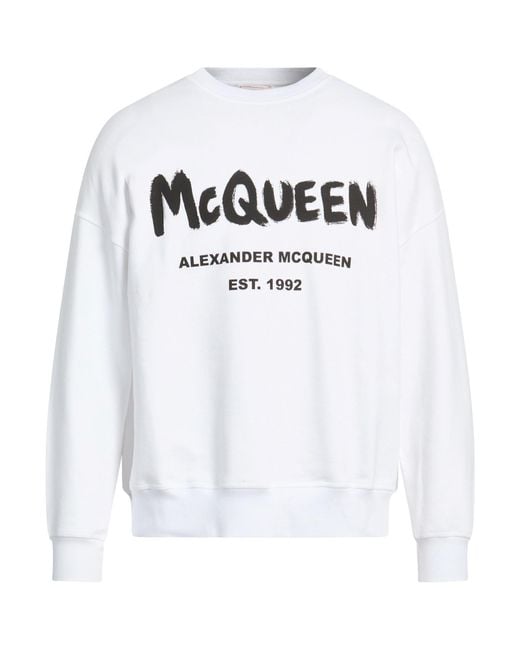 McQueen White Sweatshirts for men