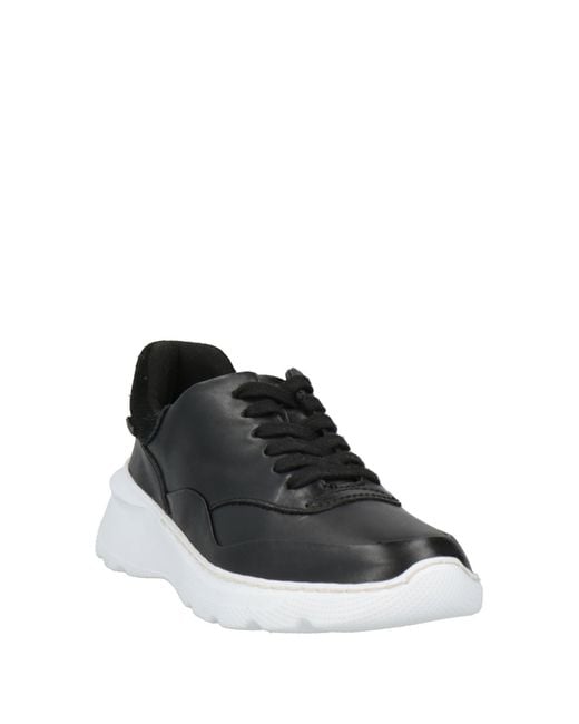 Clarks Black Sneakers Leather