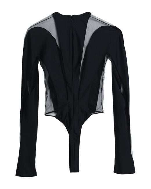 Mugler Black Bodysuit