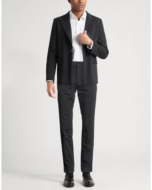 Calvin Klein Gray Pants Cotton, Elastane for men