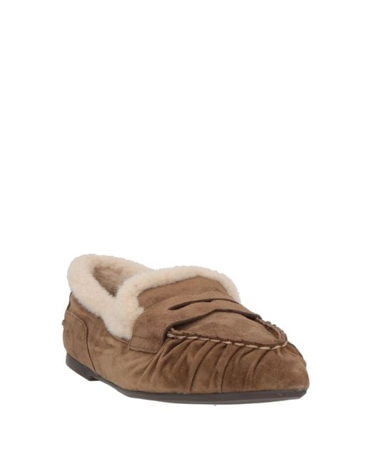 Ash Brown Babe Loafers Leather