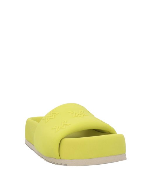 Vic Matié Yellow Sandals Textile Fibers