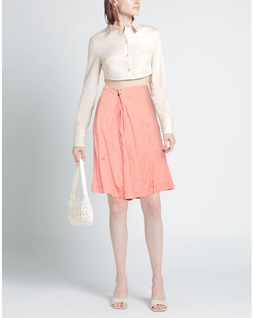 DSquared² Pink Midi Skirt