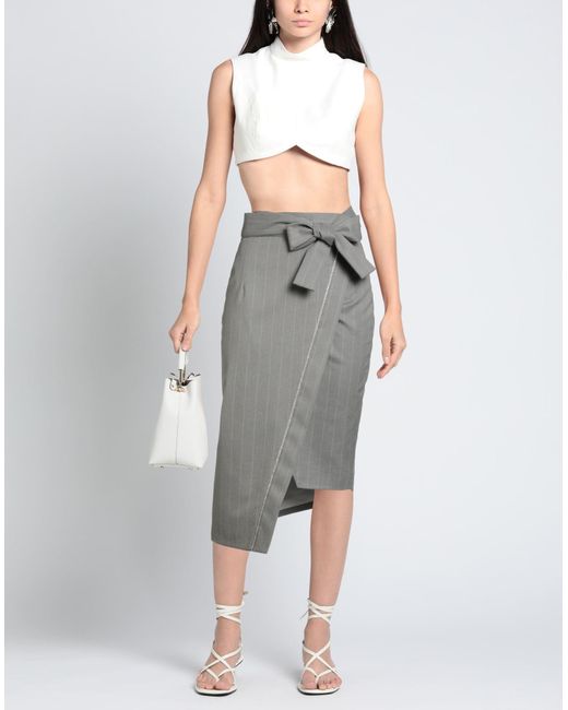 Forte Gray Midi Skirts