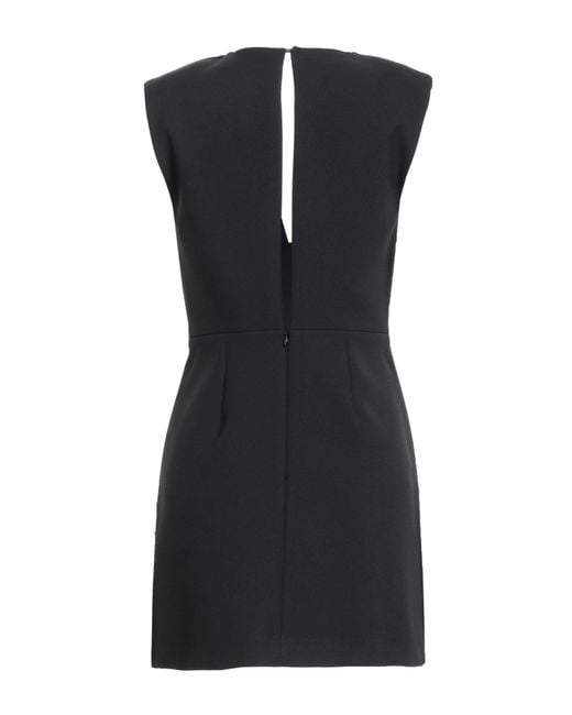 Sandro Black Mini Dress Polyester, Elastane