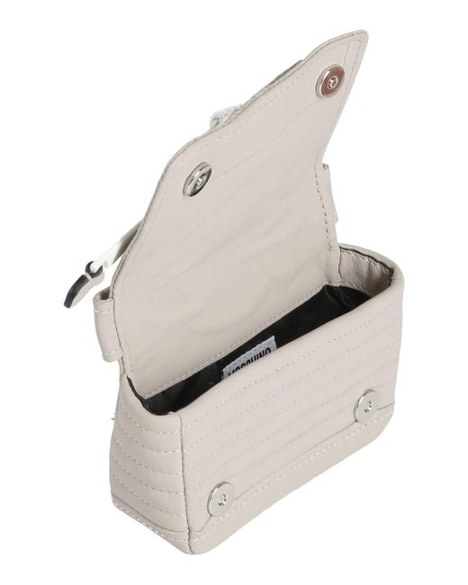 Moschino White Cross-Body Bag Leather