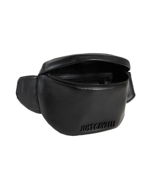 Just Cavalli Black Belt Bag for men