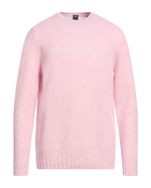 Fedeli Pink Jumper for men