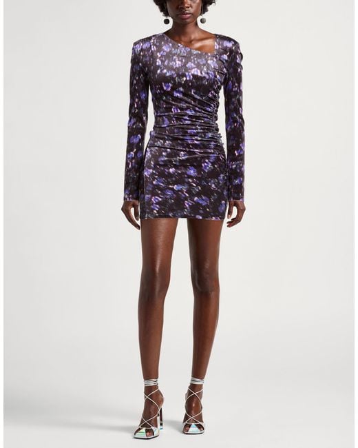 Patrizia Pepe Blue Mini Dress Polyester, Elastane