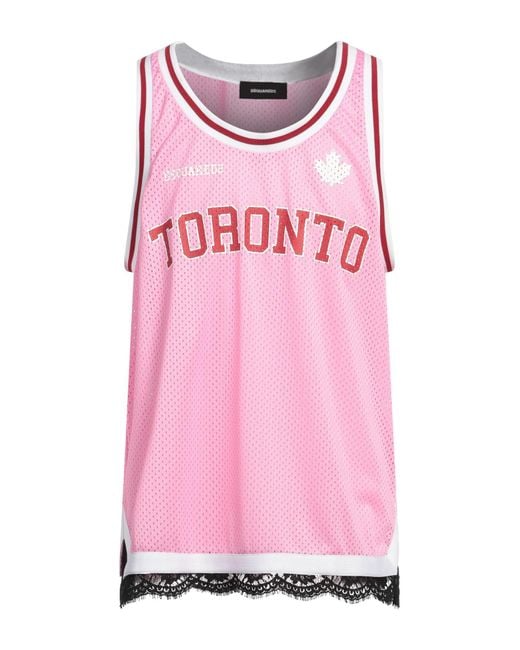 DSquared² Pink Tank Top for men