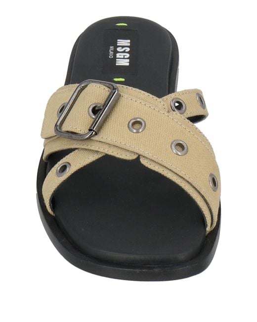 MSGM Green Sandals