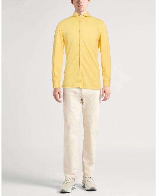 Fedeli Hemd in Yellow für Herren