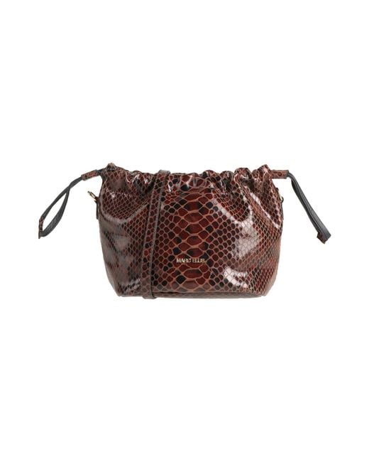 Marc Ellis Brown Cross-Body Bag Leather