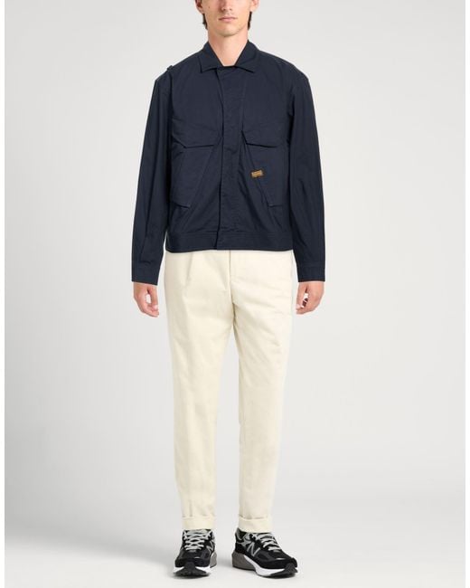 G-Star Blue Jacket Cotton, Recycled Cotton for men