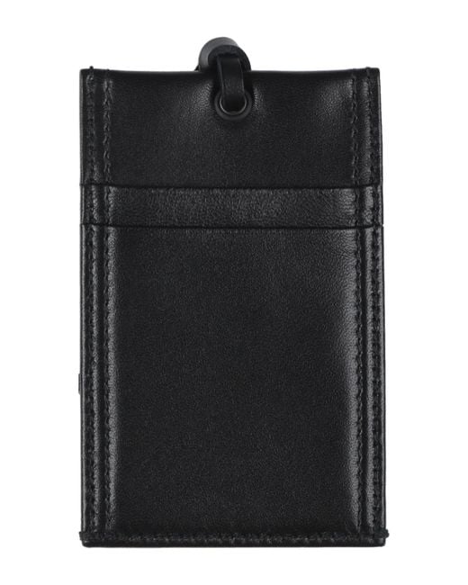 McQueen Black Cardholder Leather