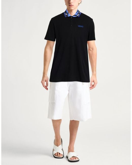 Polo Versace de hombre de color Black