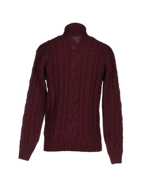 Andrea Fenzi Purple Sweater for men