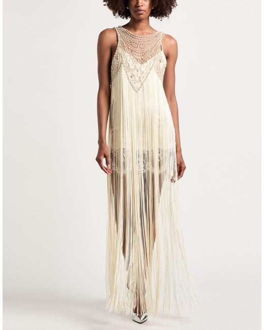 Elisabetta Franchi White Maxi Dress