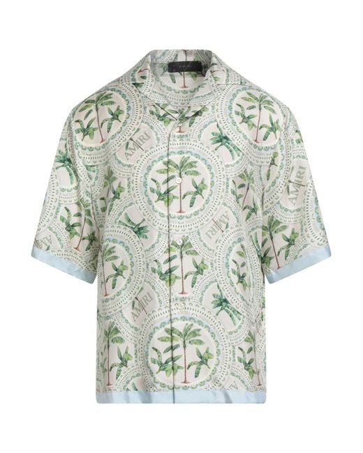 Amiri Gray Shirt Silk for men