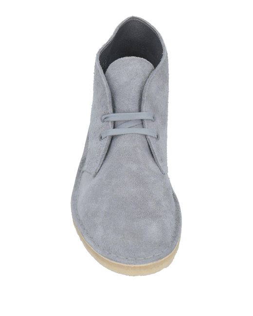 Clarks Gray Ankle Boots for men