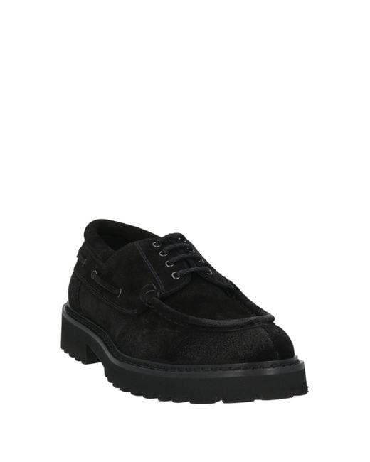 Doucal's Black Lace-Up Shoes for men
