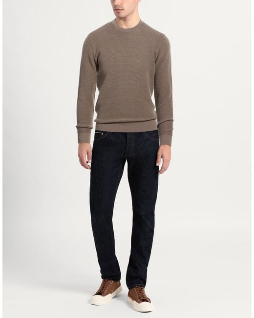 FILIPPO DE LAURENTIIS Brown Sweater Merino Wool for men