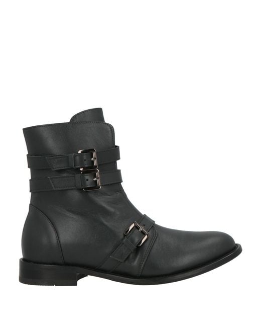 Cerruti 1881 Black Ankle Boots Cow Leather