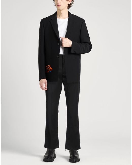 Off-White c/o Virgil Abloh Black Pants Cotton for men