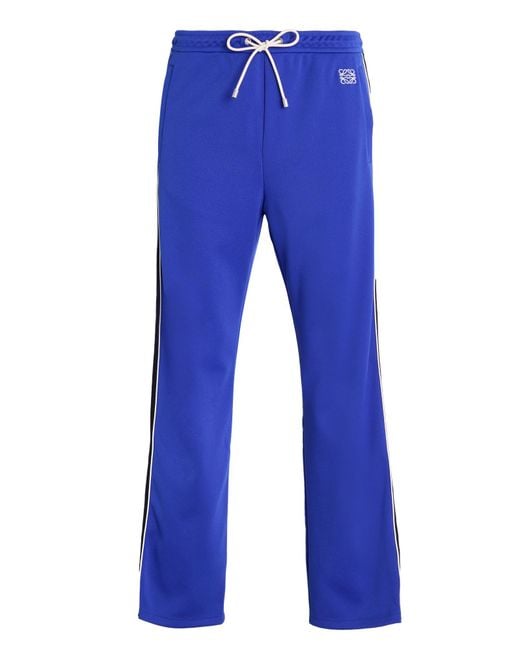 Loewe Blue Pants Polyester, Cotton for men