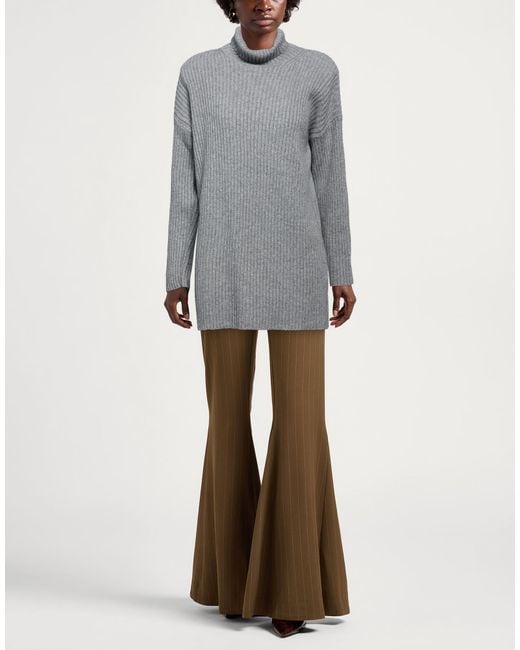 ViCOLO Gray Turtleneck Viscose, Polyamide, Wool, Cashmere