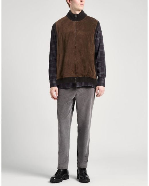 Fedeli Brown Gilet for men
