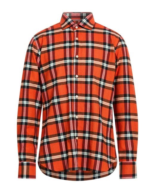 Tintoria Mattei 954 Red Shirt for men