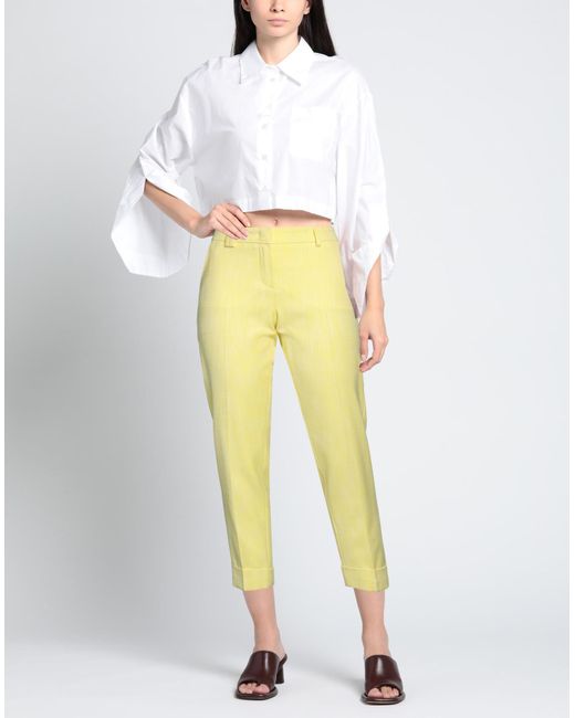 Seductive Yellow Trouser