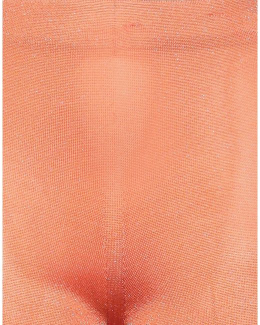 Circus Hotel Orange Pants Viscose, Polyester, Polyamide