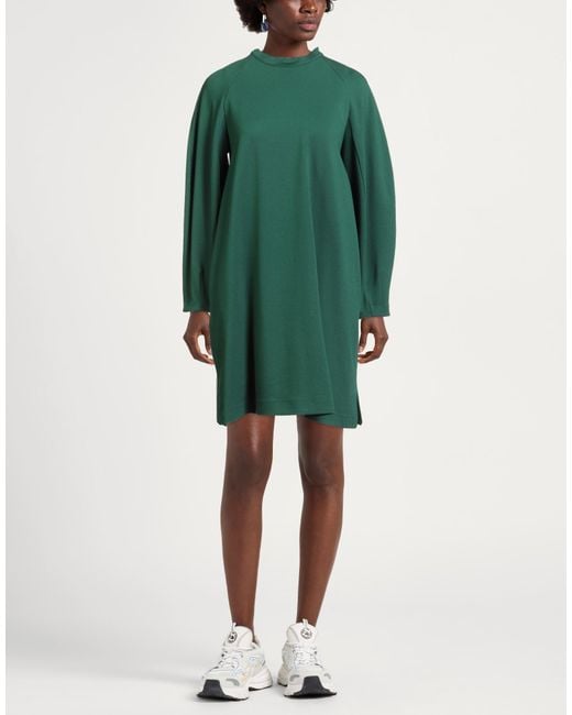 Suoli Green Mini Dress Viscose, Polyamide, Elastane