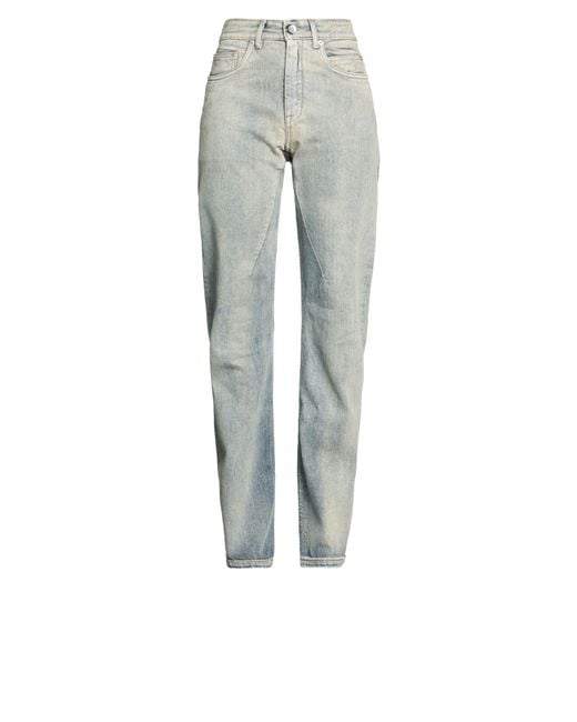 Rick Owens Gray Jeans Cotton