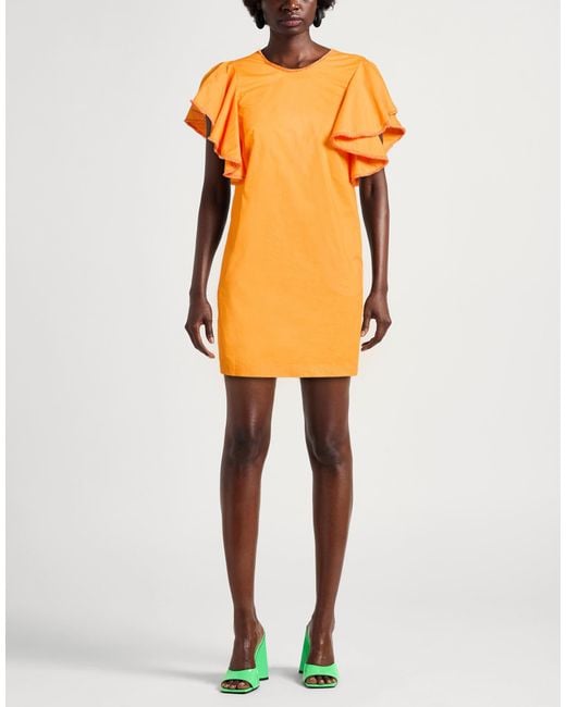 Suoli Orange Mini Dress