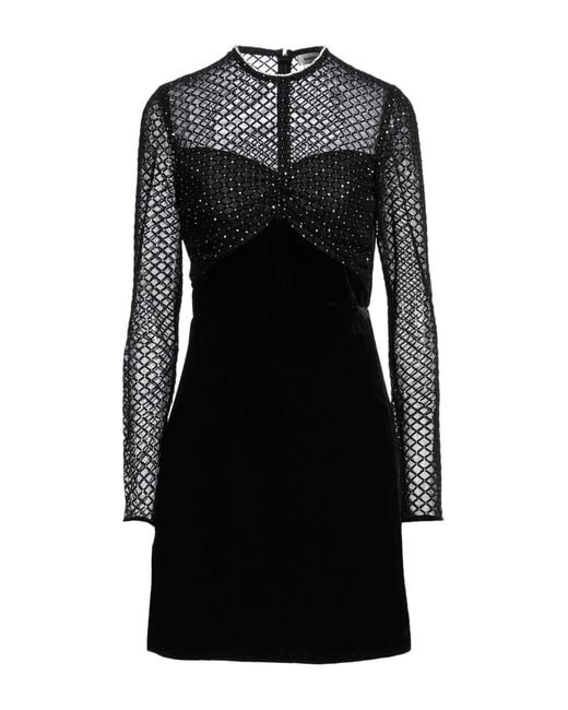Sandro Black Mini Dress Polyester, Polyamide, Elastane, Viscose